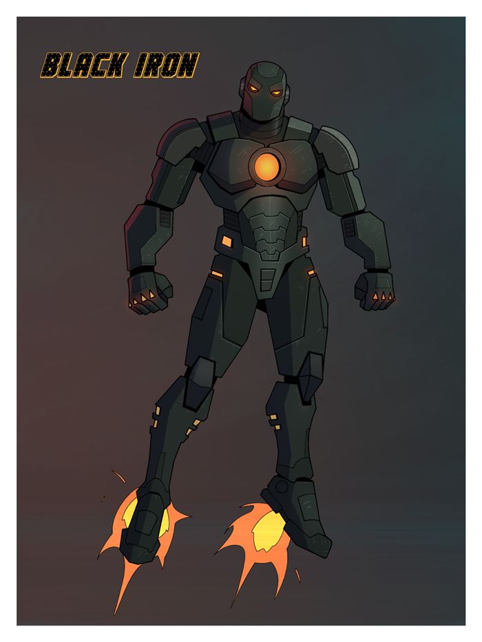 The Obsidian Aegis — Character Design by ODDCO Studios